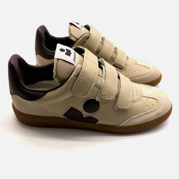 Isabel Marant Shoes - Isabel Marant Beth Leather Low-Top Sneakers